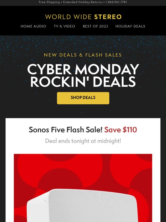 📟 Cyber Monday Deal Center: One Day Sonos Sale & Last Chance Deals