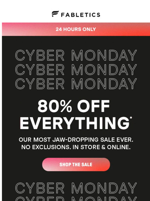 🚨 CYBER. MONDAY. IS. HERE.