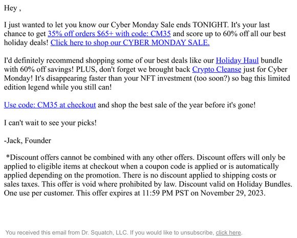 Last call: Cyber Monday ends tonight