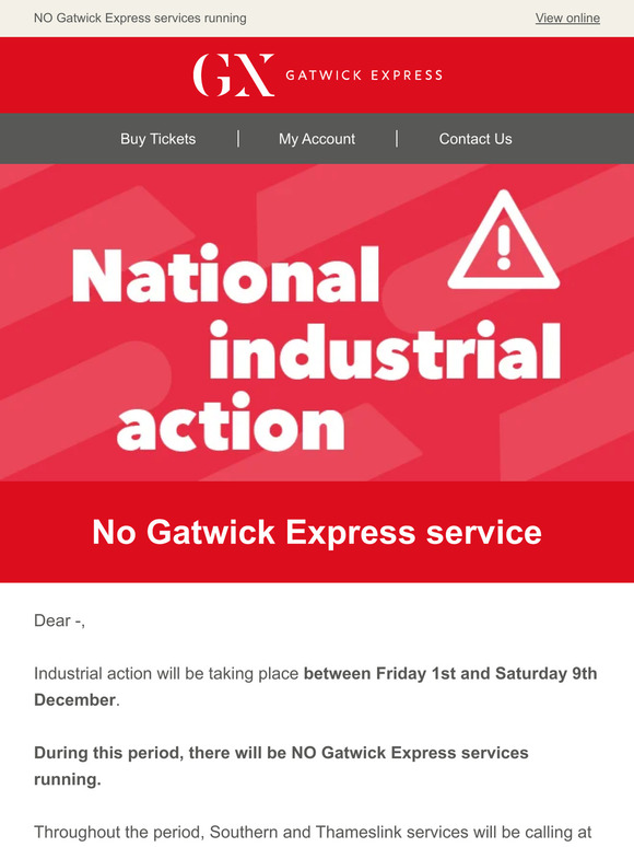 ⚠ Important information on upcoming industrial action ⚠