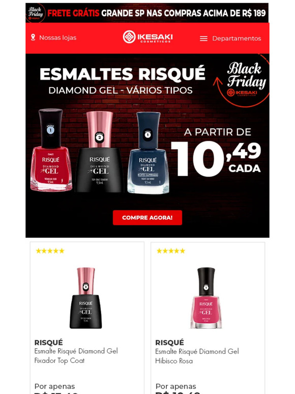 Unhas feitas é com a Risqué! 😊