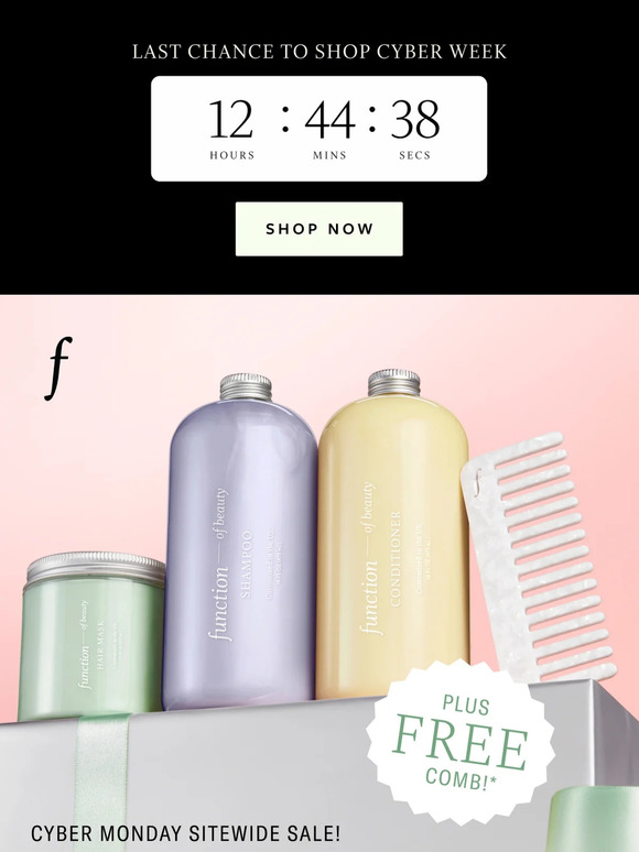 Don’t miss 25% off + FREE comb!