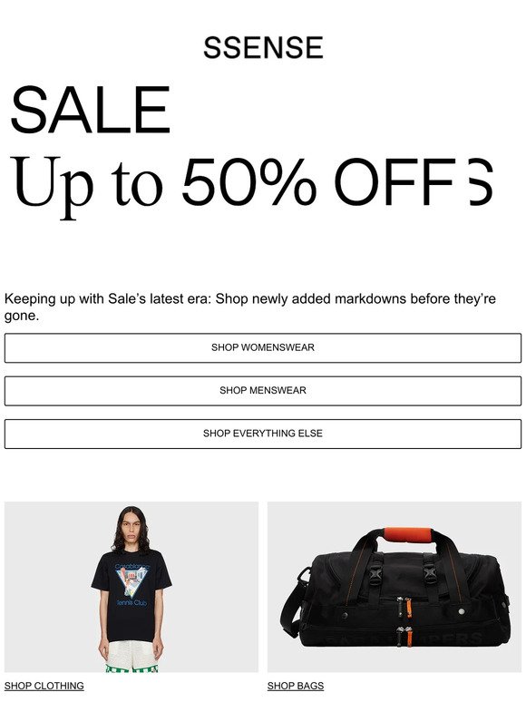 Look: Further Markdowns Up to 50% Off
