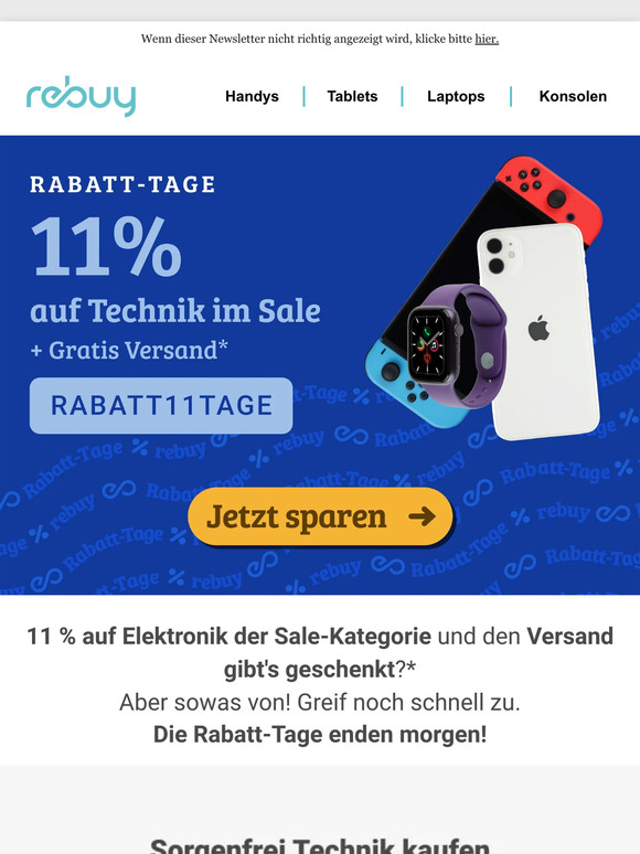 Rabatt-Tage-Endspurt! 🚨
