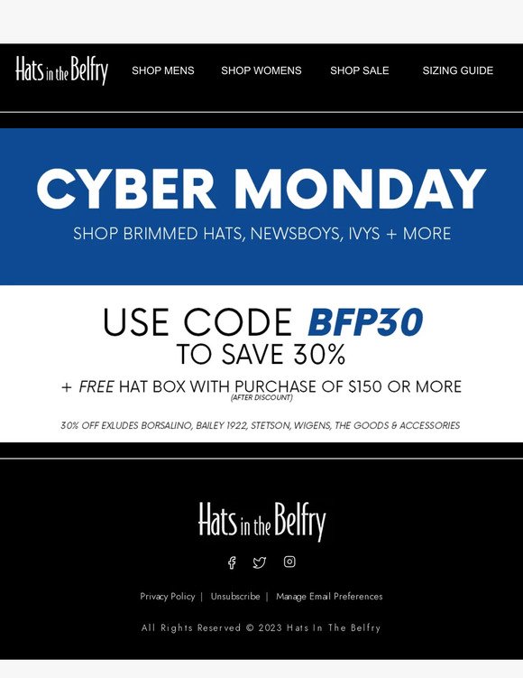 Ends Tonight - Cyber Monday Deal: Free Gift with $150+ Purchase*!
