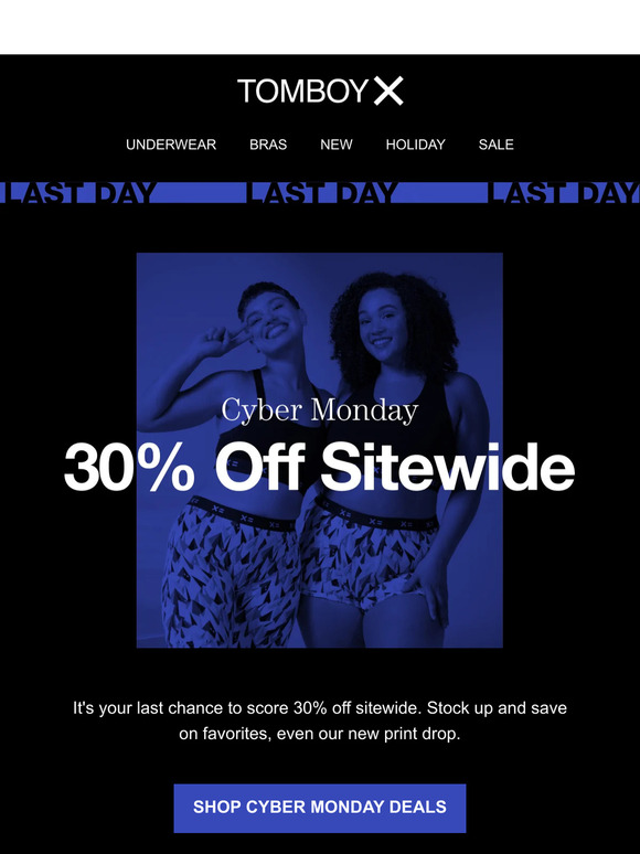 FINAL HOURS: 30% Off Cyber Monday