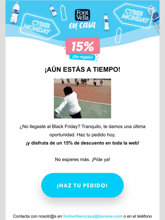 Disfruta de un lunes menos lunes: -15% 😉💧