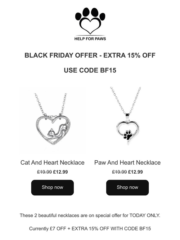 Pet Lover Necklaces🐾  Only £11.04 - Today Only!