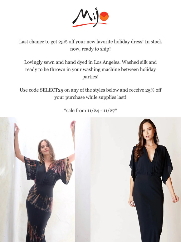 Copy of 25% OFF SELECT STYLES! LAST CHANCE! CYBER MONDAY SALE!