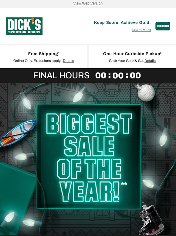 These DEALS end tonight! Shop our Biggest Sale of the Year before it's gone