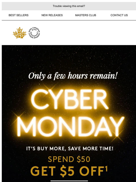 Only a few hours remain, Black Friday/Cyber Monday savings end at 11:59 p.m. EST