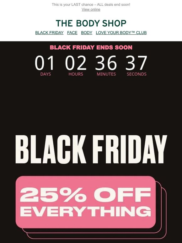 😱 BLACK FRIDAY is nearly over! ⏰