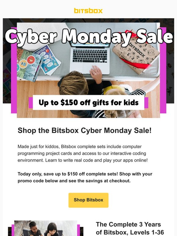 Cyber Monday One-Day Sale: Up to $150 Off
