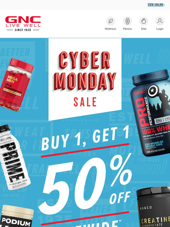 Final hours! EVERYTHING ON SALE at GNC.com! 😲