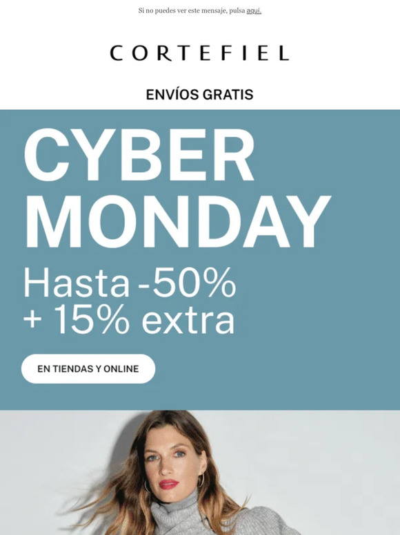 ¡Hasta -50% +15%EXTRA! 💻CYBER MONDAY | En tiendas y online