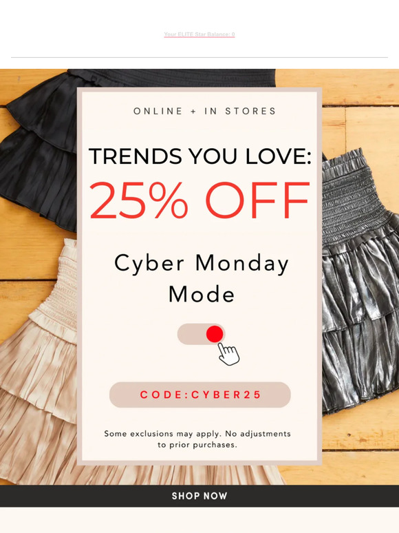 Top trends: 25% off🫶
