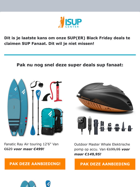 Vandaag is de laatste dag SUP fanaat!