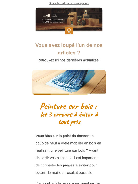 Peinture sur bois : les 3 erreurs à éviter à tout prix