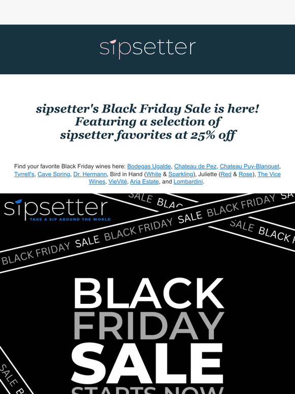 LAST CHANCE! Up to 25% off select wines