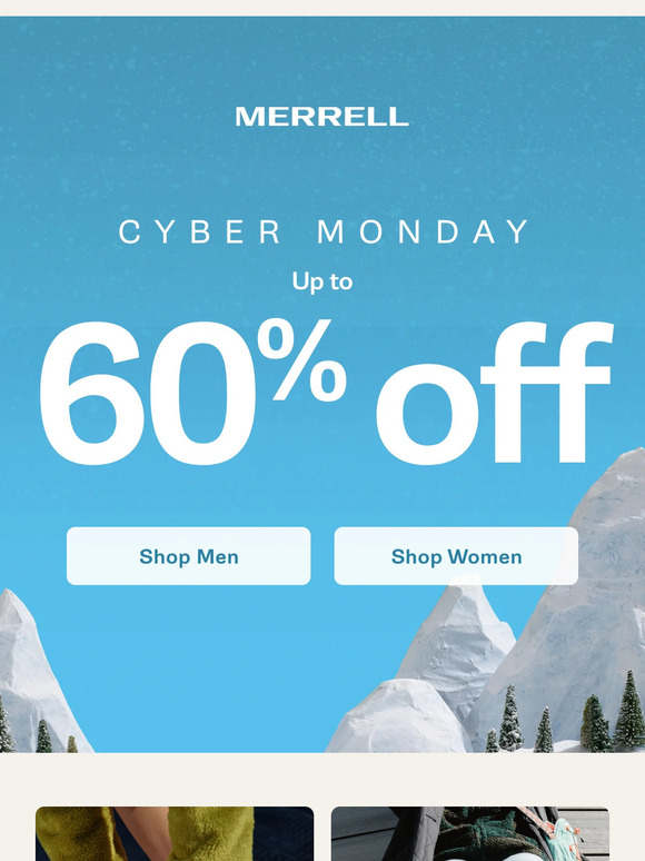 Merrell cyber store monday