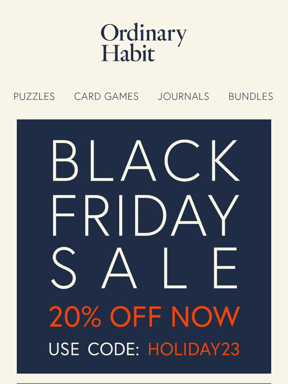 Habit black friday hot sale