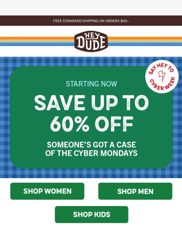 clearance hey dude shoes