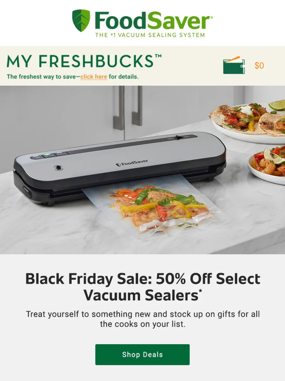 foodsaver black friday deals