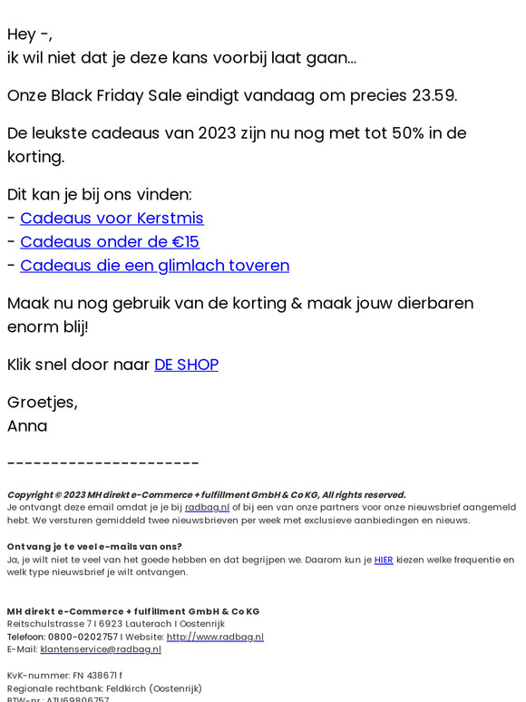🚨 Alleen vandaag nog 🚨