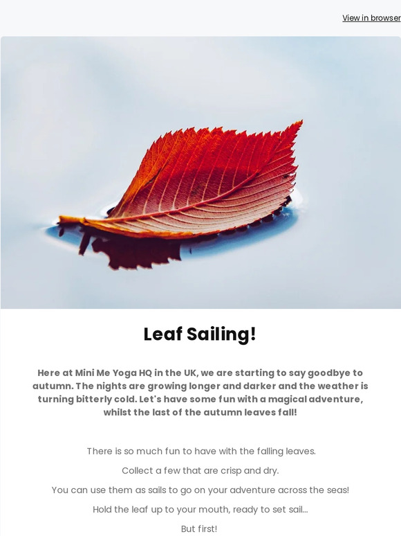 Leaf Sailing