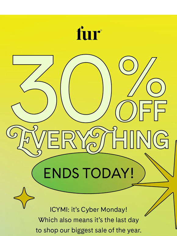 LAST CHANCE TO SHOP 30% OFF 👋