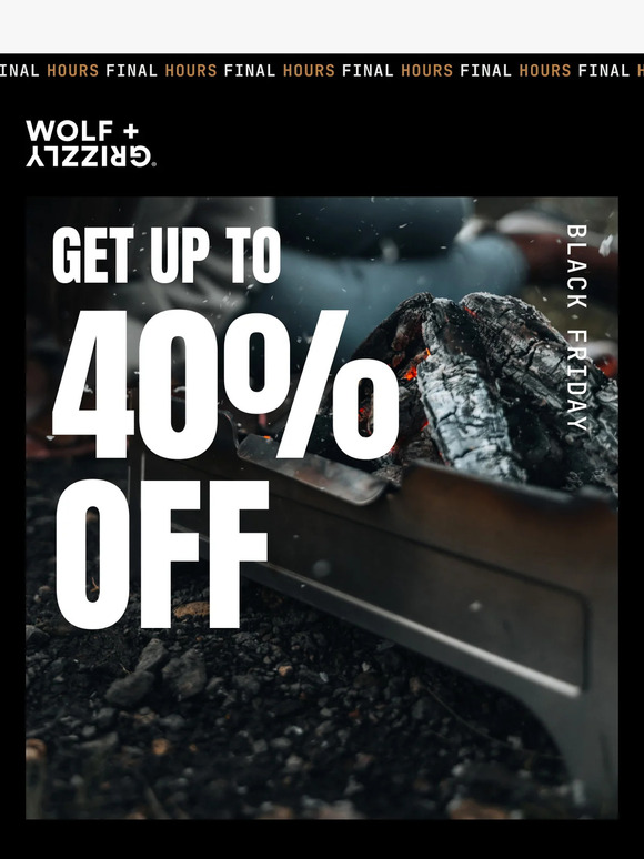 Black Friday Ends Tonight