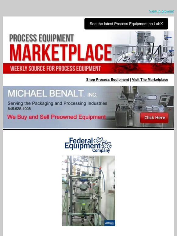 Process Equipment | Shop the latest from LabX – Week of Nov 27, 2023