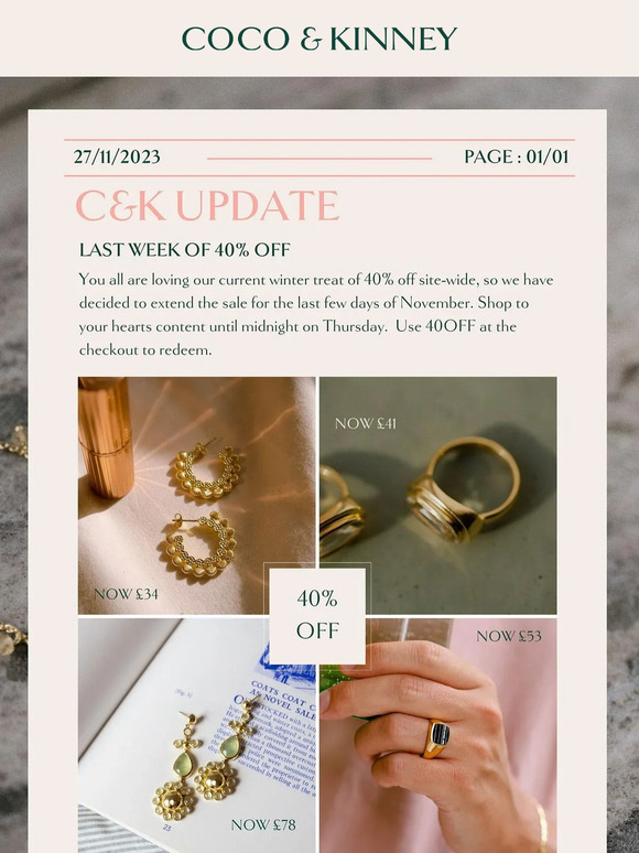 SALE EXTENDED
