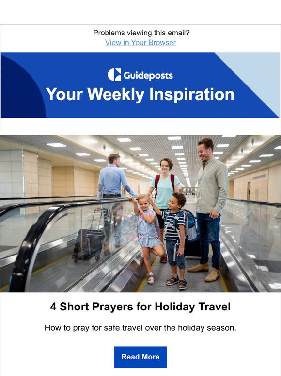 Travel Guidepost Guideposts: 4 Short Prayers for Holiday Travel | Milled