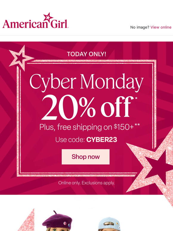 american girl cyber monday 2017