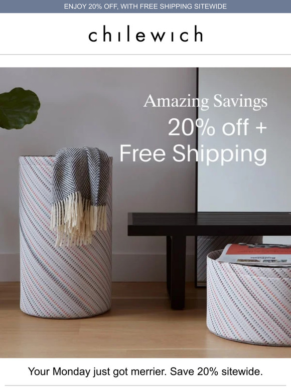 Chilewich The Best for Last Save 20 on Everything + Free Shipping