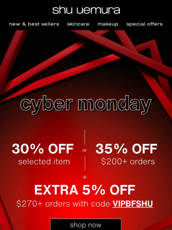 shop cyber monday now!