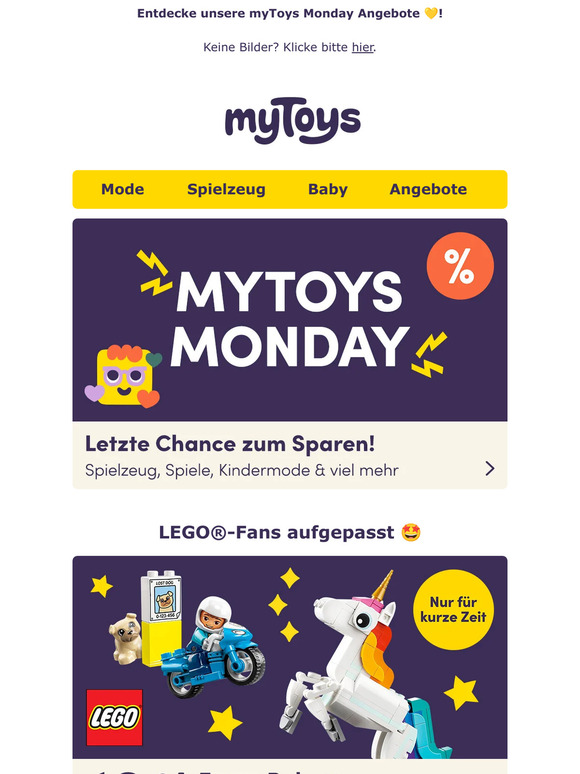 💛 Unser myToys Monday startet jetzt! 💛