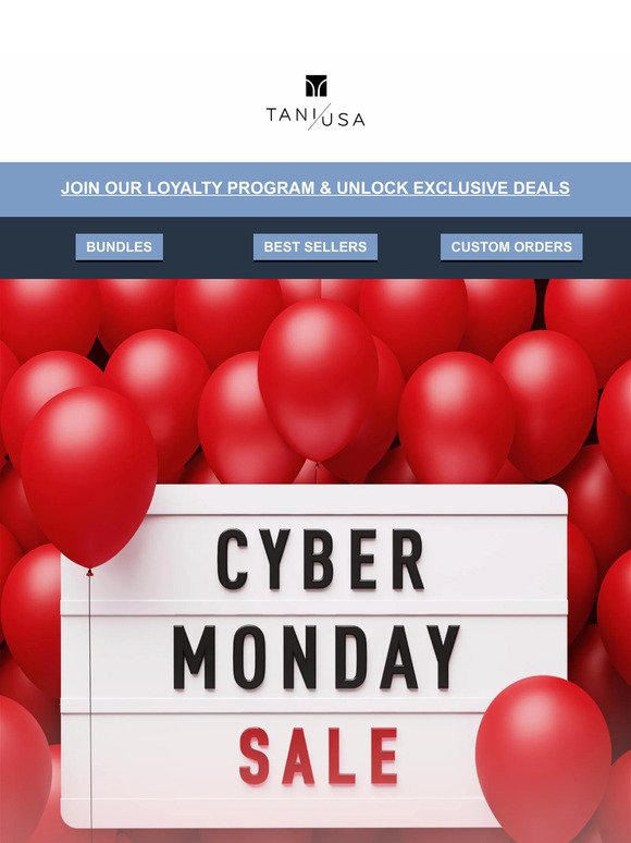 Cyber Monday Deals Start Now: 50% Off Storewide 💝