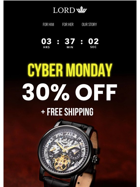 CYBER MONDAY SALE: Ends in 4 hours