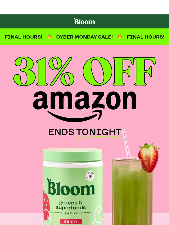 Bloom Nutrition - Latest Emails, Sales & Deals