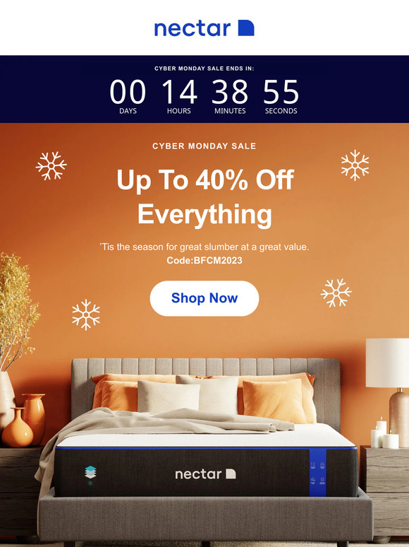 Cyber Monday Deals: Up to 40% OFF! 🎉