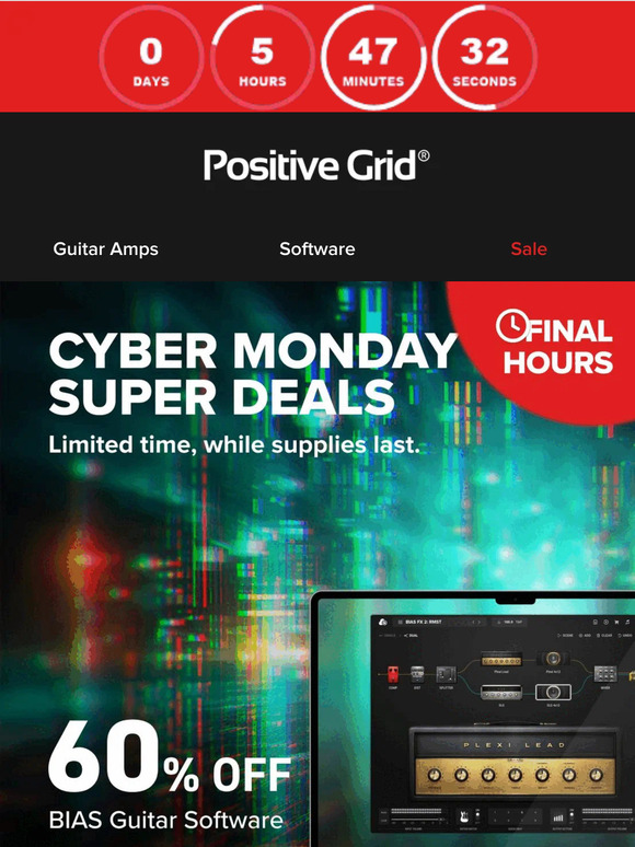 FINAL hours for Cyber Monday – don't miss out ⏰