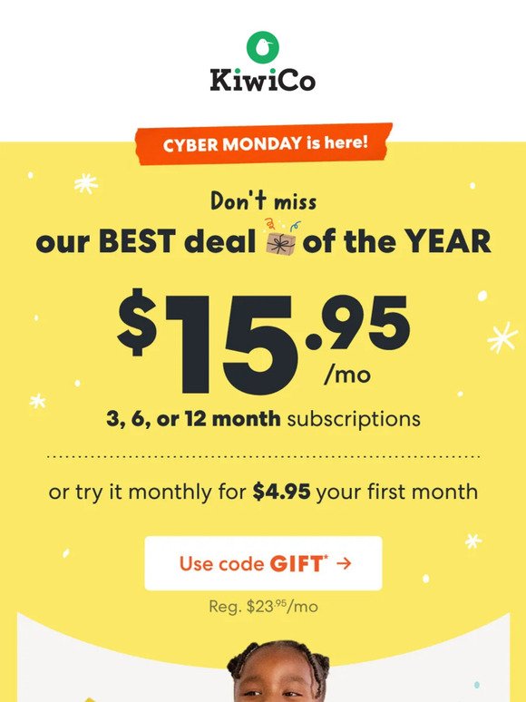 Don’t miss our Cyber Monday Sale!