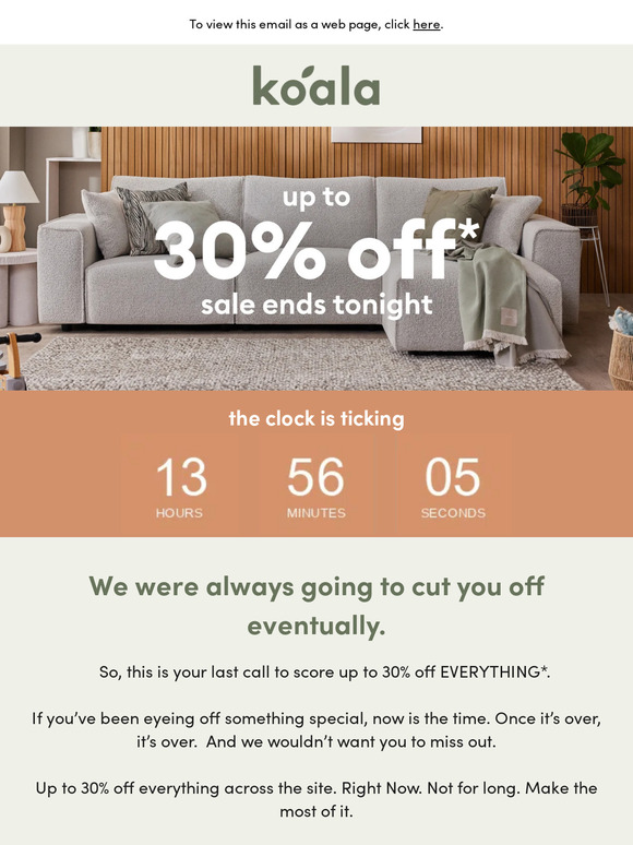 Our Black Friday Sale must end TODAY.