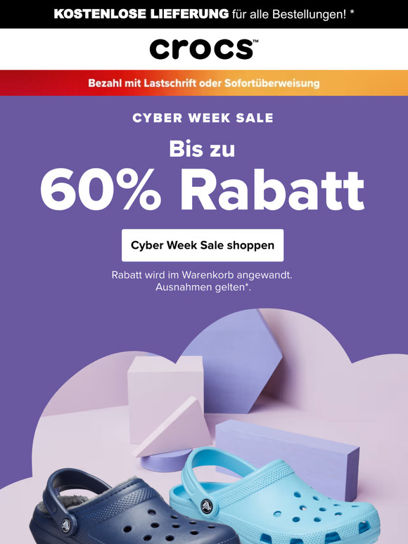 Cyber Monday: Bis zu 60% Rabatt