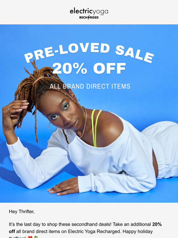 LAST CALL: 20% off Electric Yoga Recharged 🙌