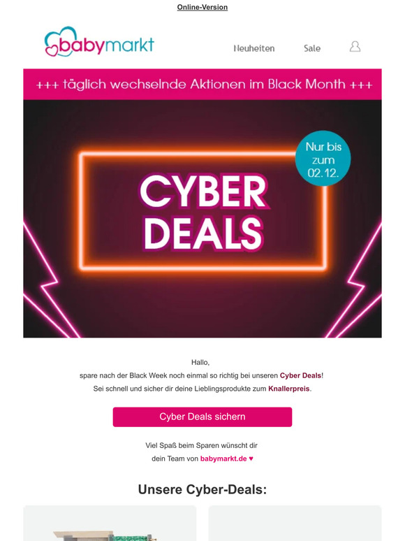 Cyber Deals: Kräftig weiter sparen