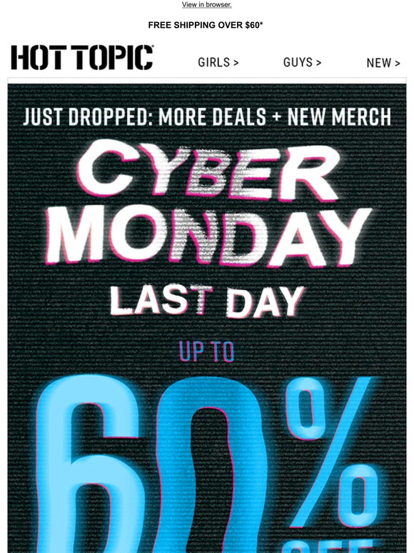 UP TO 60% OFF SITEWIDE 🚨  We added MORE deals & NEW merch