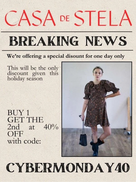 GREAT NEWS!